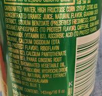 Mtn Dew Amp Ingredients