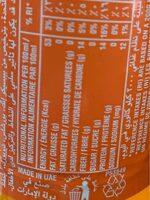 Mirinda Orange Nutrition Label