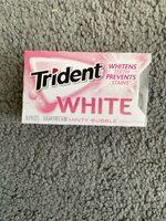 Trident White Gum Minty Bubble Sugar Free1x16 Pc Report Card