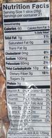 Organic Bread Nutrition Label