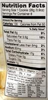 Tahoe White Chocolate Macadamia Nutrition Label