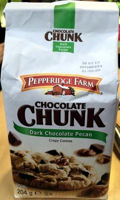 Chocolate Chunk Crispy Cookies - Dark Chocolate Pecan