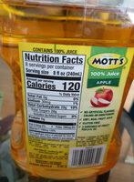 100% Apple Juice From Concentrate With Added Vitamin C Nutrition Label