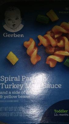 Spiral Pasta In Turkey Meat Sauce