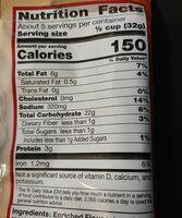 Gardetto'S Original Recipe Snack Mix Nutrition Label