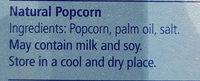 Popcorn Natural Ingredients