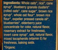 Kashi Organic Blueberry Clusters Ingredients