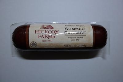 Hickory Farms Farmhouse ReceipeSummer Sausage Hardwood Smoked Semi-Dry