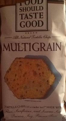 Multigrain Tortilla Chips (It's A Cracker Too) Made With Brow Rice, Flax, Sesame And Sunflower Seeds, Quinoa