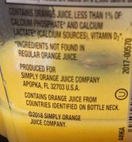 Simply Orange Ingredients