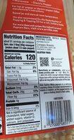 Popping Corn Nutrition Label