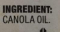 Canola Oil Ingredients