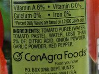 HUNTS No Salt Added Tomato Sauce, 15 OZ Ingredients
