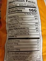 Cheetos Crunchy Made With Real Cheese Nutrition Label