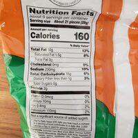 Cheetos Cheddar Jalapeno Crunchy Nutrition Label
