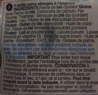 4 White Submarine Rolls Ingredients