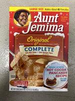 Aunt Jemima Original Complete Pancake & Waffle Mix 32 Ounce Paper Box Report Card
