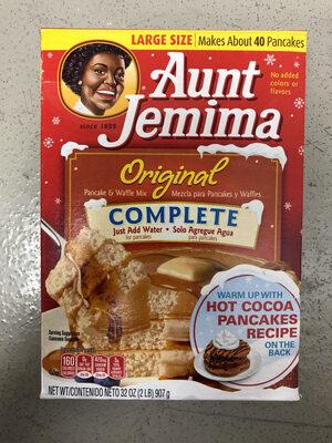 Aunt Jemima Original Complete Pancake & Waffle Mix 32 Ounce Paper Box