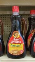 Aunt Jemima Butter Rich Syrup Report Card