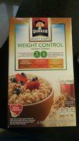 Weight Control Instant Oatmeal Report Card