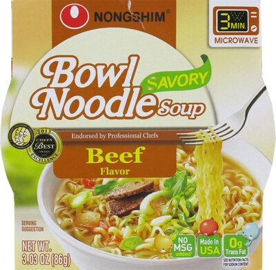 Beef Flavor Bowl Noodle Soup