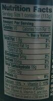 Acrivia Probiotic Yogurt Nutrition Label