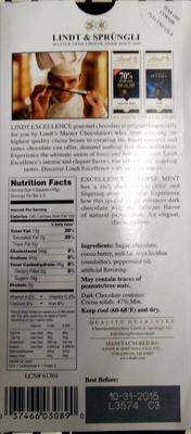 Lindt Excellence Intense Mint