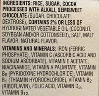 Cocoa Krispies Cereal Ingredients