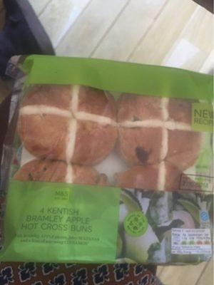 Kentish Bramley Apple Hot Cross Buns