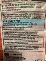 Seafood Sticks Nutrition Label