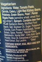 Progresso Vegetable Classics Minestrone Soup Ingredients