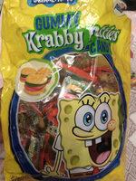 Spongebob Squarepants Gummy Krabby Patties Candy Mix, Original, Green Apple, Grape, Cherry, Blue Raspberry Report Card