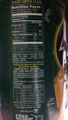 Green Tea Iced Tea Mix