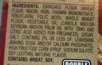 Wheat Round Crackers Ingredients