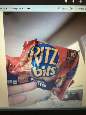 Peanut Butter Cracker Sandwich