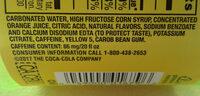 MelloYello Citrus Flavored Soda Ingredients