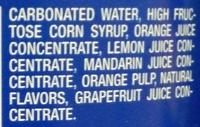 Sparkling Citrus Beverage With Natural Pulp Ingredients
