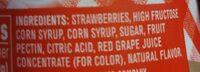 Squeeze Strawberry Fruit Spread Ingredients