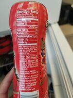 Squeeze Strawberry Fruit Spread Nutrition Label