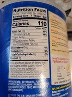 All Vegetable Shortening Nutrition Label