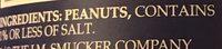 100% Natural Crunchy Peanut Butter Ingredients
