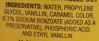 Imitation Vanilla Flavor Ingredients