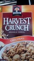 Harvest Crunch Granola Cereal Original Report Card
