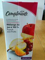 Mlange De Jus  100% Punch Aux Fruits Report Card