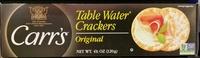 Table Water Crackers Report Card
