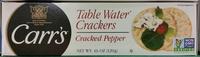 Table Water Crackers Cracked Pepper Report Card