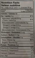 Life Smart Whole Brown Flax Seeds Nutrition Label