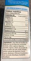 Bouillon De Lgumes Moins Sal Nutrition Label