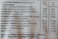 Reduced Fat 4 All Butter Croissants Nutrition Label