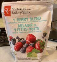 4-Berry Bland (Strawberries, Raspberries, Blackberries And Blueberries) Report Card